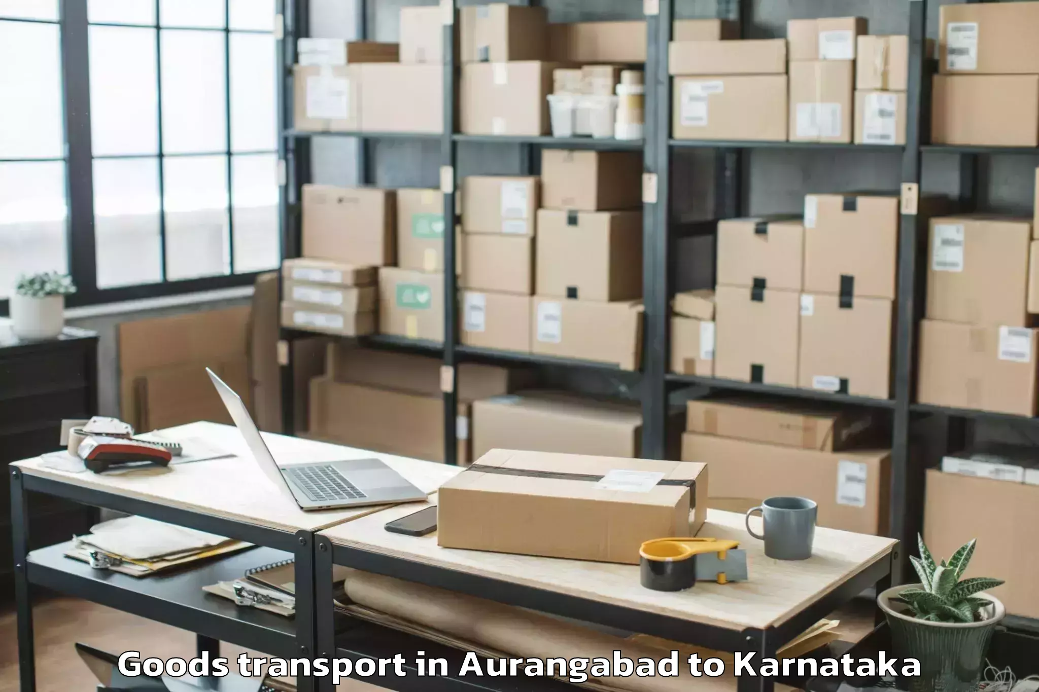 Book Aurangabad to Shiggaon Goods Transport Online